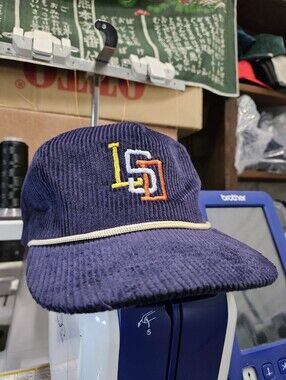 San Diego Padres LSD, SD, Hippie, Meme, Festival, Corduroy Rope Hat